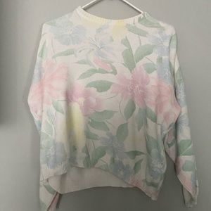 Vintage Floral Yk2 Sweater👛